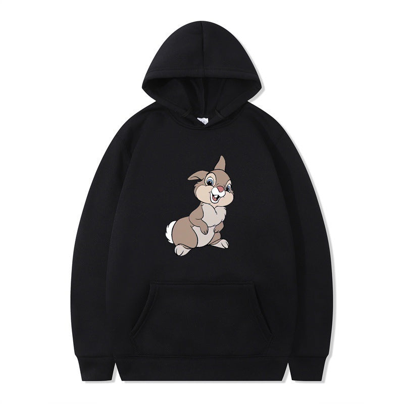 Damen Kapuzenpullover mit niedlichem Hasen-Design und bequemen Kängurutaschen R&B