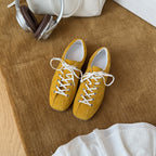 Damen sportliche Wildleder Sneakers im Retro-Design mit hervorragender Dämpfung