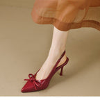 Damen Slingback Pumps mit elegantem Schleifenakzent R&B