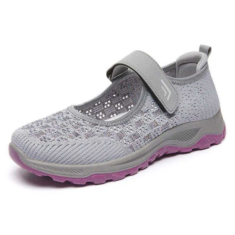 Damen Sportliche Freizeit-Schuhe mit praktischem Klettverschluss