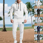 Herren Sportliches Hoodie- und Jogginganzug-Set mit atmungsaktiven Eigenschaften und praktischen Taschen R&B