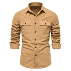 Herren Kamelhaar-Karohemd Shirt