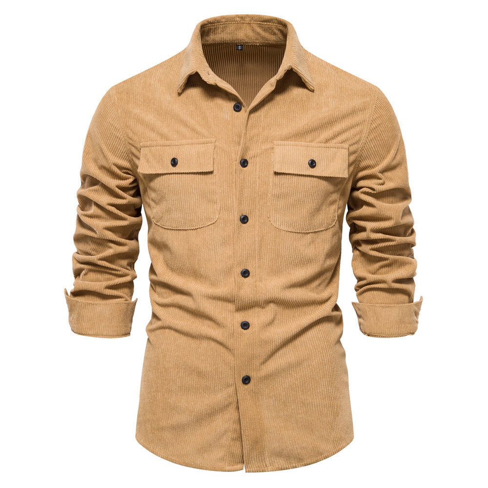 Herren Kamelhaar-Karohemd Shirt