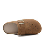 Damen bequeme Clogs mit modischem Riemen und atmungsaktivem Obermaterial R&B