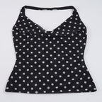 Damen Spaghetti-Trägertop mit verspieltem Punktdesign und elegantem Schnitt R&B