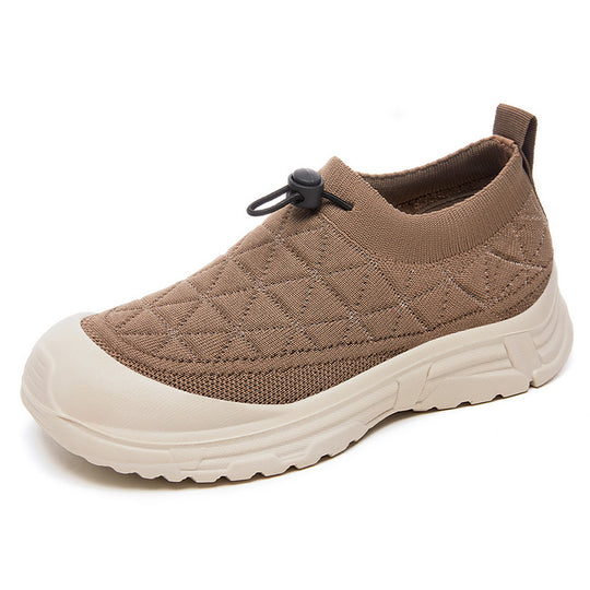 Damen Sportliche Slip-On Sneakers mit atmungsaktivem Obermaterial und rutschfester Sohle R&B