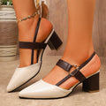 Damen Elegante Slingback Sandalen mit modischem Schnitt und Absatz R&B