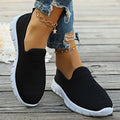 Damen Slip-On Sneakers mit atmungsaktiver Oberflächenstruktur und rutschfester Sohle R&B