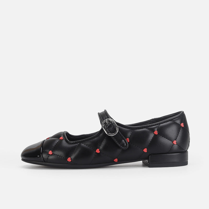 Damen Ballerinas mit elegantem Riemendesign und hochwertiger Steppoptik R&B
