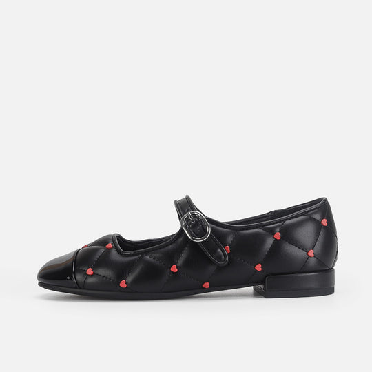 Damen Ballerinas mit elegantem Riemendesign und hochwertiger Steppoptik R&B