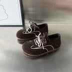 Damen modische Wildleder-Sneaker mit stilvollem Design und innovativem Schnürsystem R&B