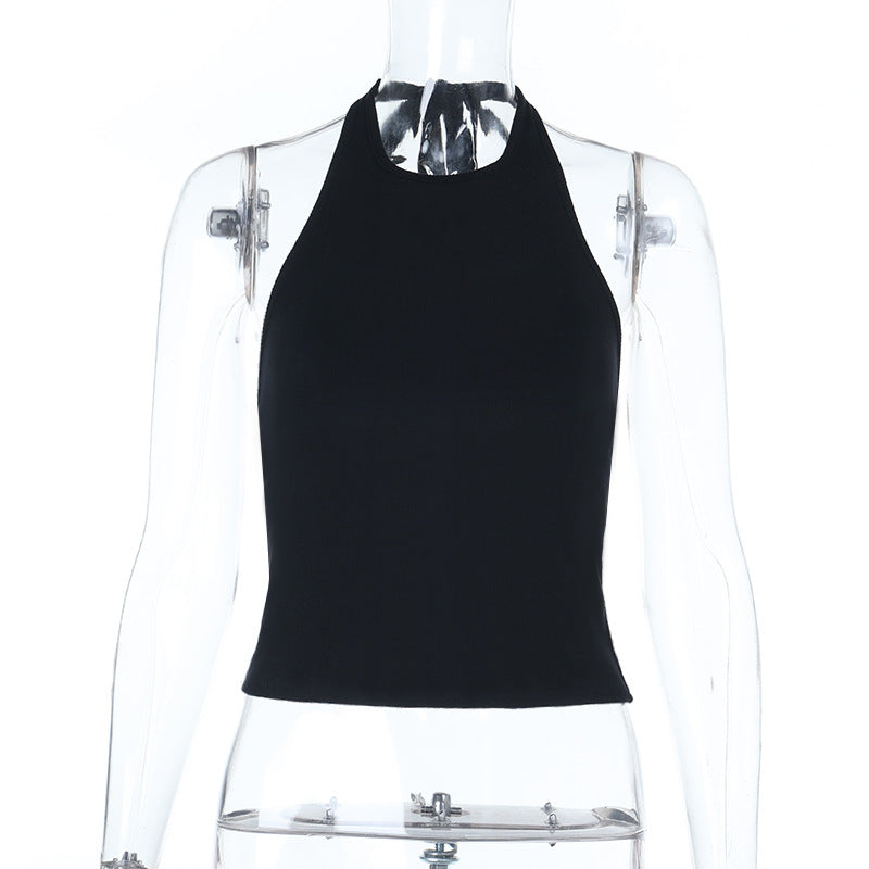 Damen High-Neck Crop-Top R&B