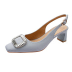 Damen Slingback-Pumps mit glitzerndem Schmuckdetail