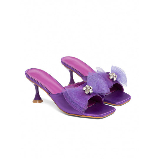 Damen Mules mit zierlicher Schleifenverzierung und eleganten Details R&B