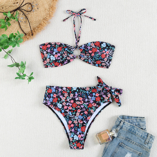 Damen Bandeau-Bikini mit verstellbaren Trägern und hochwertigem Twist-Design R&B