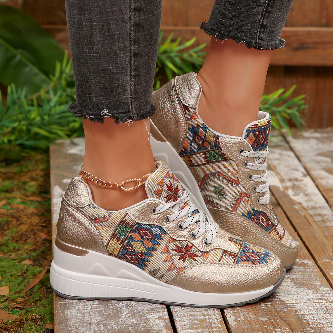 Damen Sportliche Sneakers mit kunstvoller Mustervariation und komfortabler Dämpfung R&B