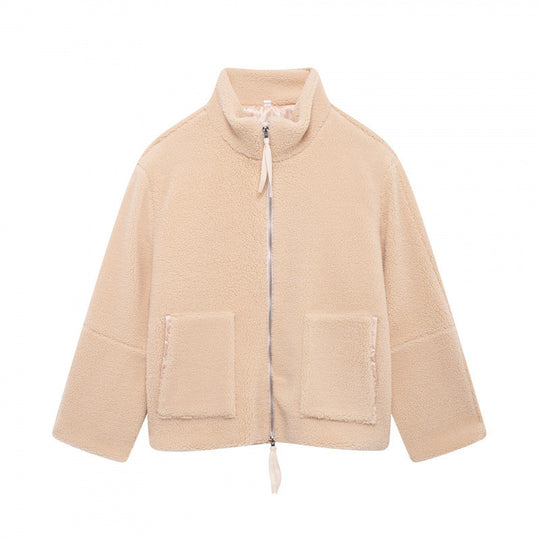 Damen Flauschige Teddyjacke R&B