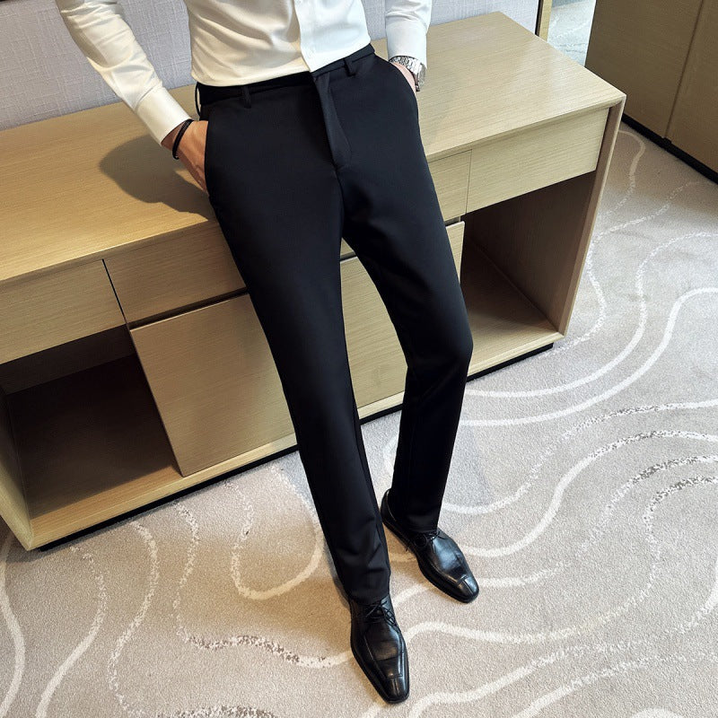 Herren elegante Anzughose aus leichtemStretchmaterial mit seitlichen Taschen R&B