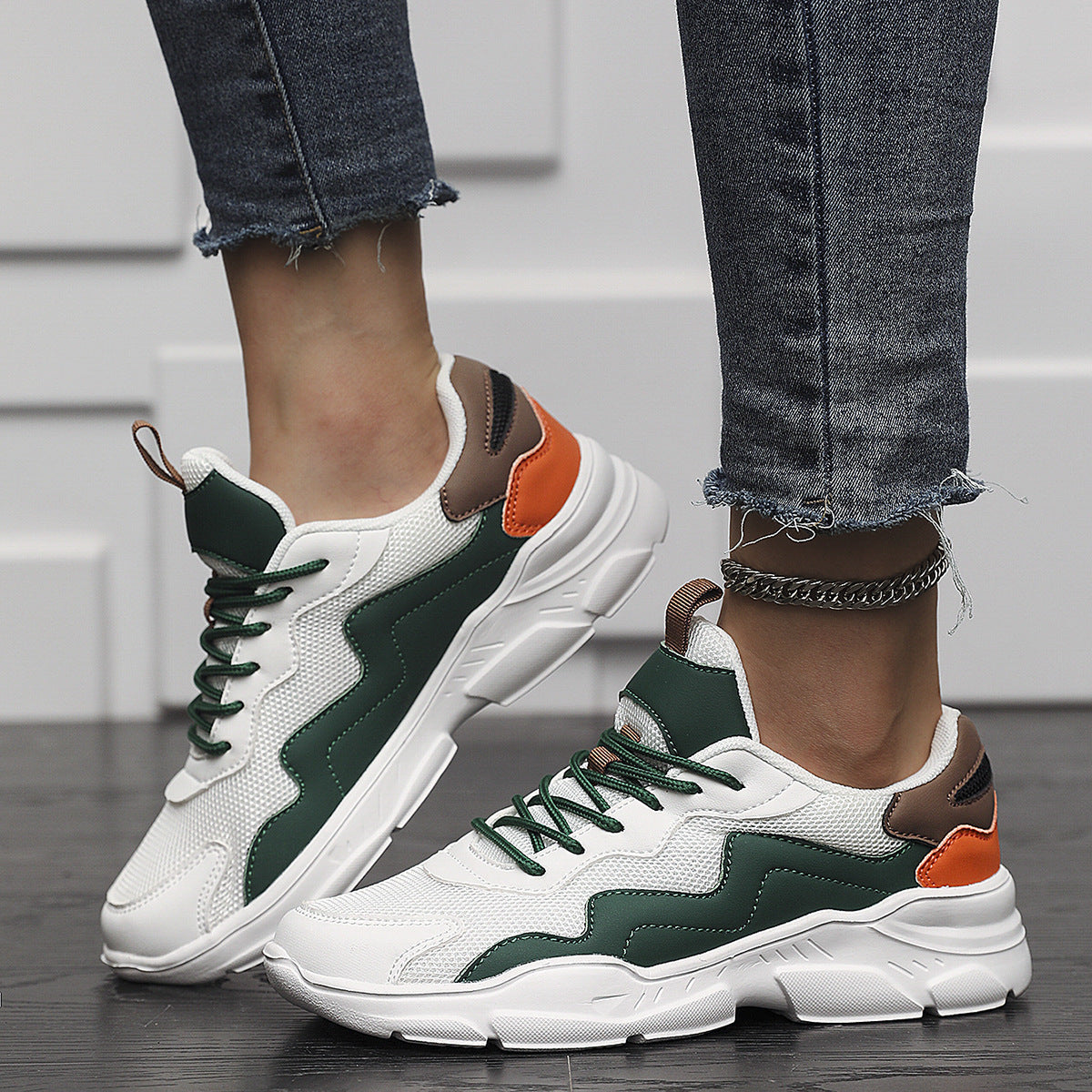 Damen Sportliche Sneakers mit innovativem Dämpfungssystem und atmungsaktivem Mesh