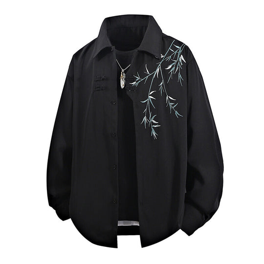 Damen Blusenjacke mit stilvollem Blumenmuster und weichem Stoff R&B