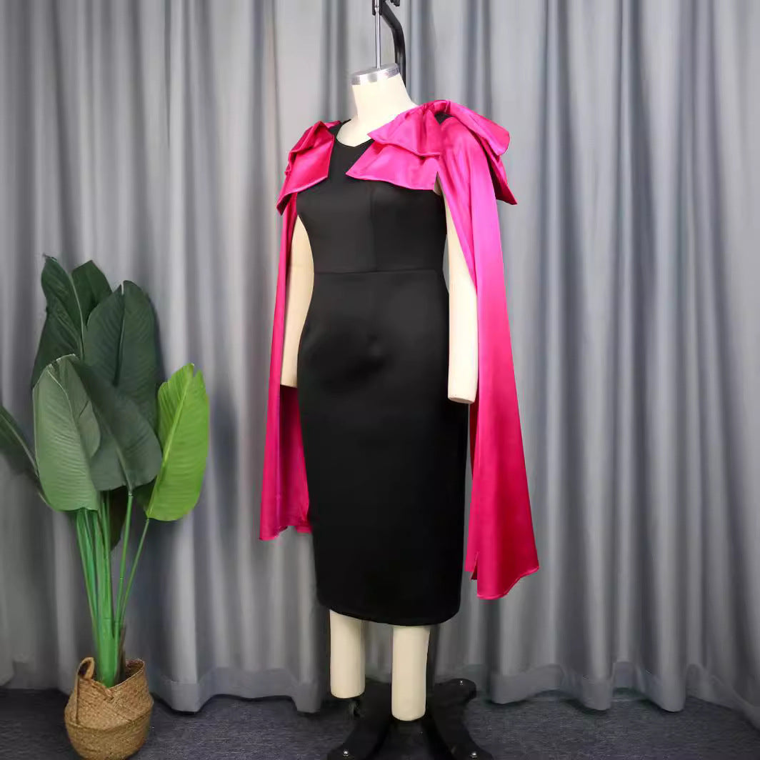 Damen Abendkleid mit eleganter Überwurfausschnitt R&B