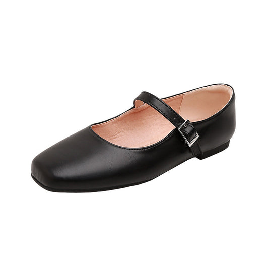 Damen Ballerinas mit modischem Riemchen und glänzender Oberfläche R&B