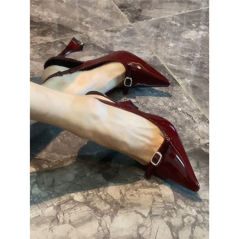 Damen elegante Slingback High Heels mit stilvollem Absatz R&B