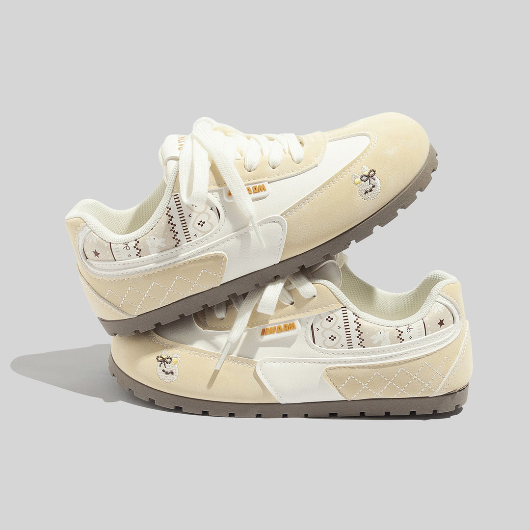 Damen Sneakers mit innovativen Tierapplikationen und bequemer Dämpfung R&B