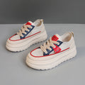 Damen Sportliche Luftige Sneakers mit modischem Plateau-Heel R&B