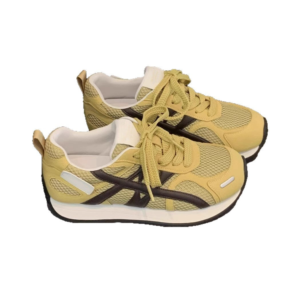 Damen Sportliche Sneaker mit atmungsaktiver Mesh-Oberfläche und stabilisierender Sohle R&B