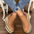 Damen nan Keilabsatz-Stiefelette mit verstecktem Plateau und elastischen Einstiegsleisten R&B