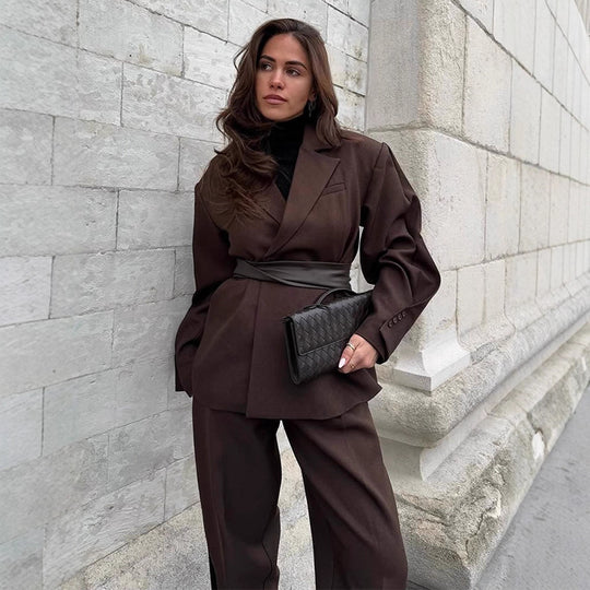 Damen elegantes Blazer Outfit R&B