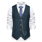 Herren elegante Weste mit feinen Details und modernen Akzenten