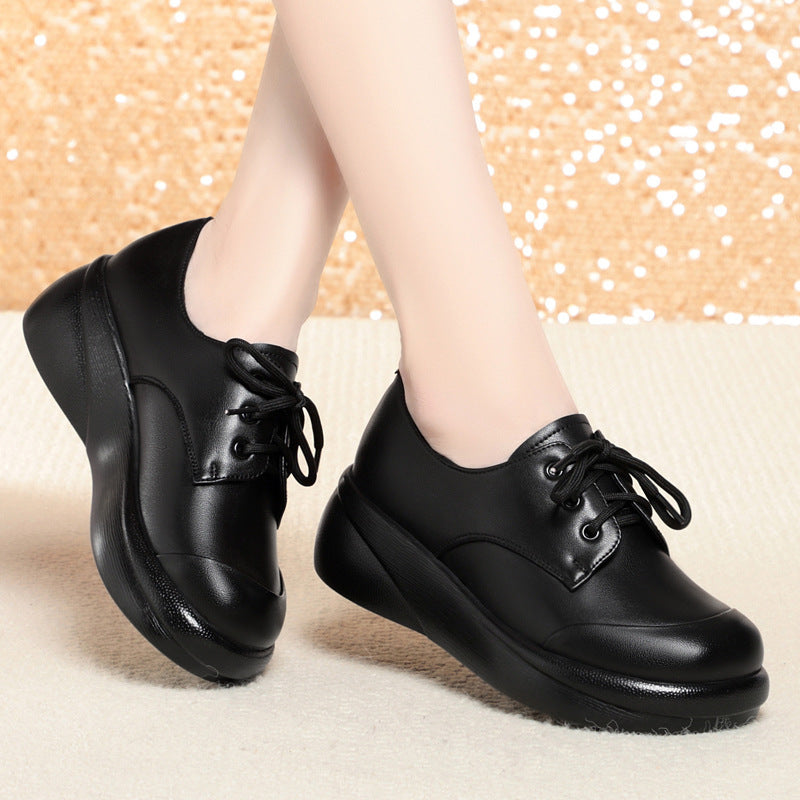 Damen Komfortable Schnürschuhe mit leichtem Wedge-Design und rutschfester Sohle R&B