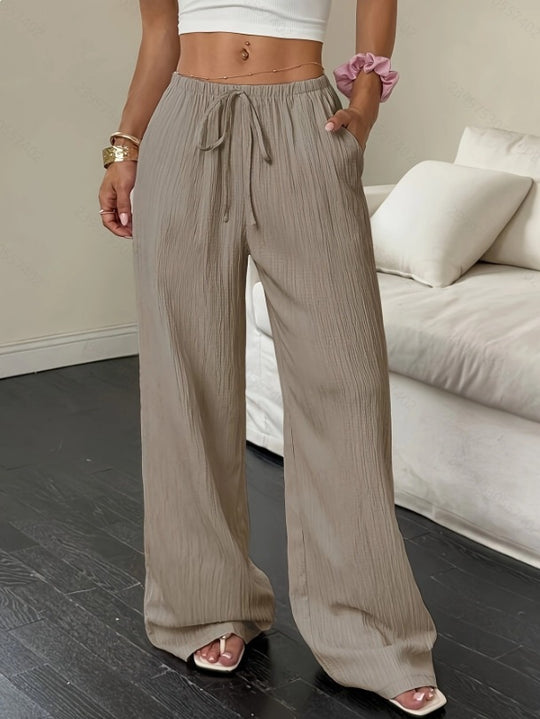 Damen weite Sommerhose mit Gummizug R&B