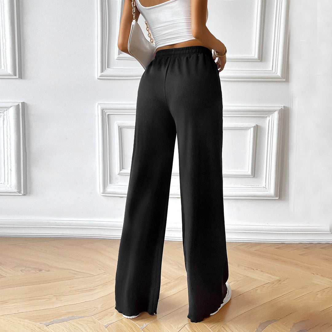 Damen Weite Sporthose mit elastischem Bund und seitlichen Taschen R&B
