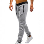 Herren Sportliche Jogginghose mit eingearbeiteten Seitentaschen und verstellbarem Kordelzug R&B