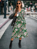 Damen Maxikleid mit floralem Design R&B