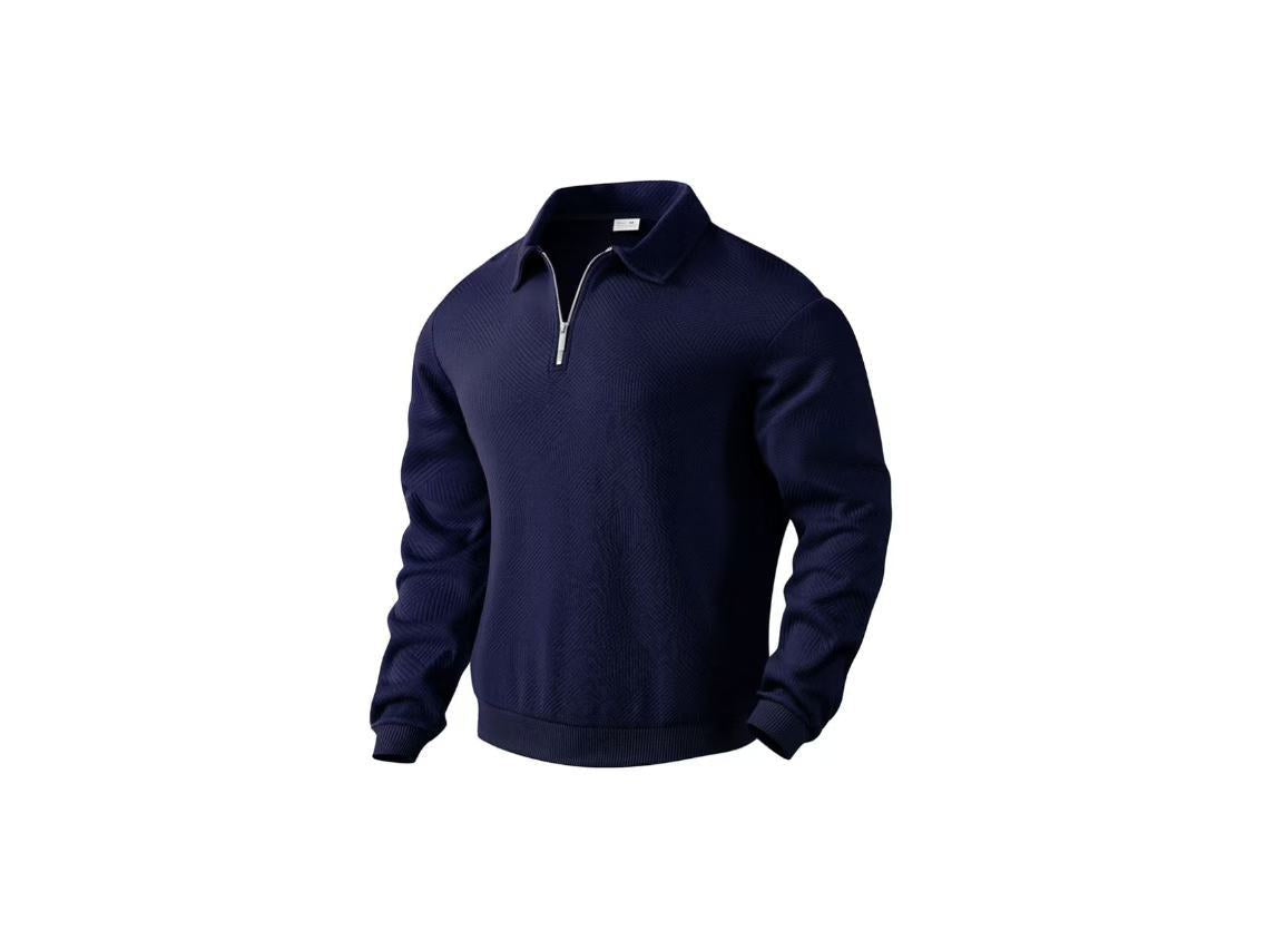 Herren leichter Wollpullover im zeitlosen Design R&B