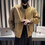 Herren modische Übergangsjacke mit praktischen Taschen und elastischen Bündchen