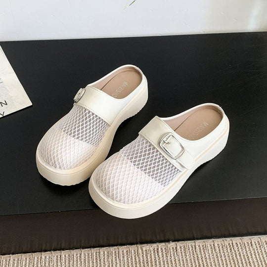 Damen Clogs mit trendigem Schnallen-Design R&B