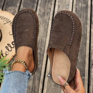 Damen Bequeme Clogs aus hochwertigem Wildleder R&B