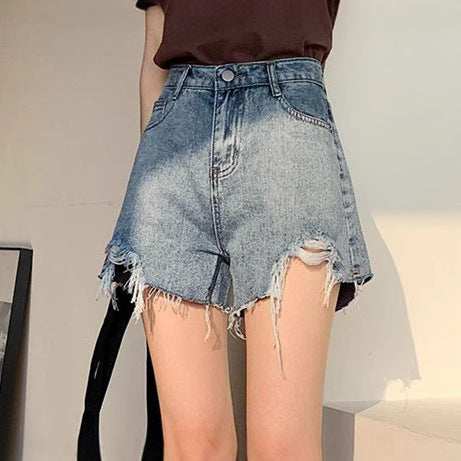 Damen Jeans-Shorts im trendigen Destroyed-Look R&B