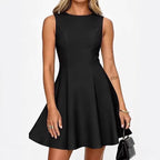 Damen klassisches A-Linienkleid R&B