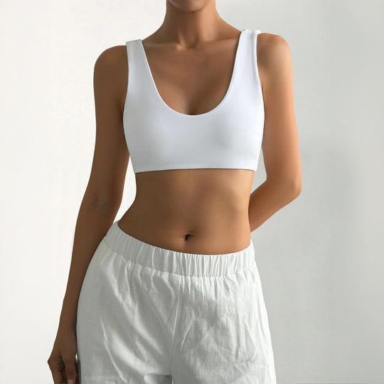 Damen Sport-Bustier mit bequemen breiten Trägern und elastischem Schnitt R&B