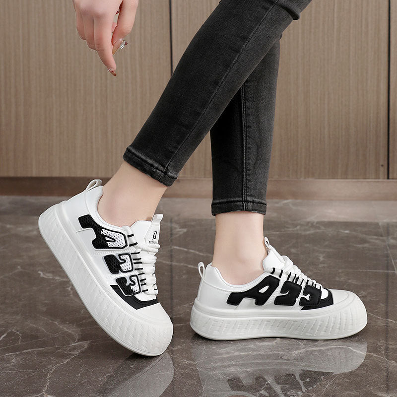 Damen modische Plateau Sneakers mit innovativem Design und stoßdämpfendem Profil R&B