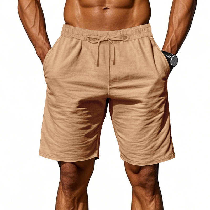 Herren nan lässige Baumwollmix Freizeitshorts mit elastischem Bund und Seitentaschen R&B
