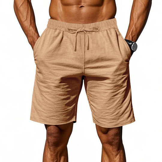 Herren nan lässige Baumwollmix Freizeitshorts mit elastischem Bund und Seitentaschen R&B