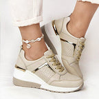 Damen Sportliche Sneakers mit luftiger Perforation und komfortabler Dämpfung R&B