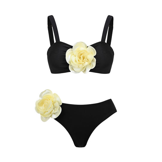 Damen Bikiniset mit romantischem Blumendekor R&B